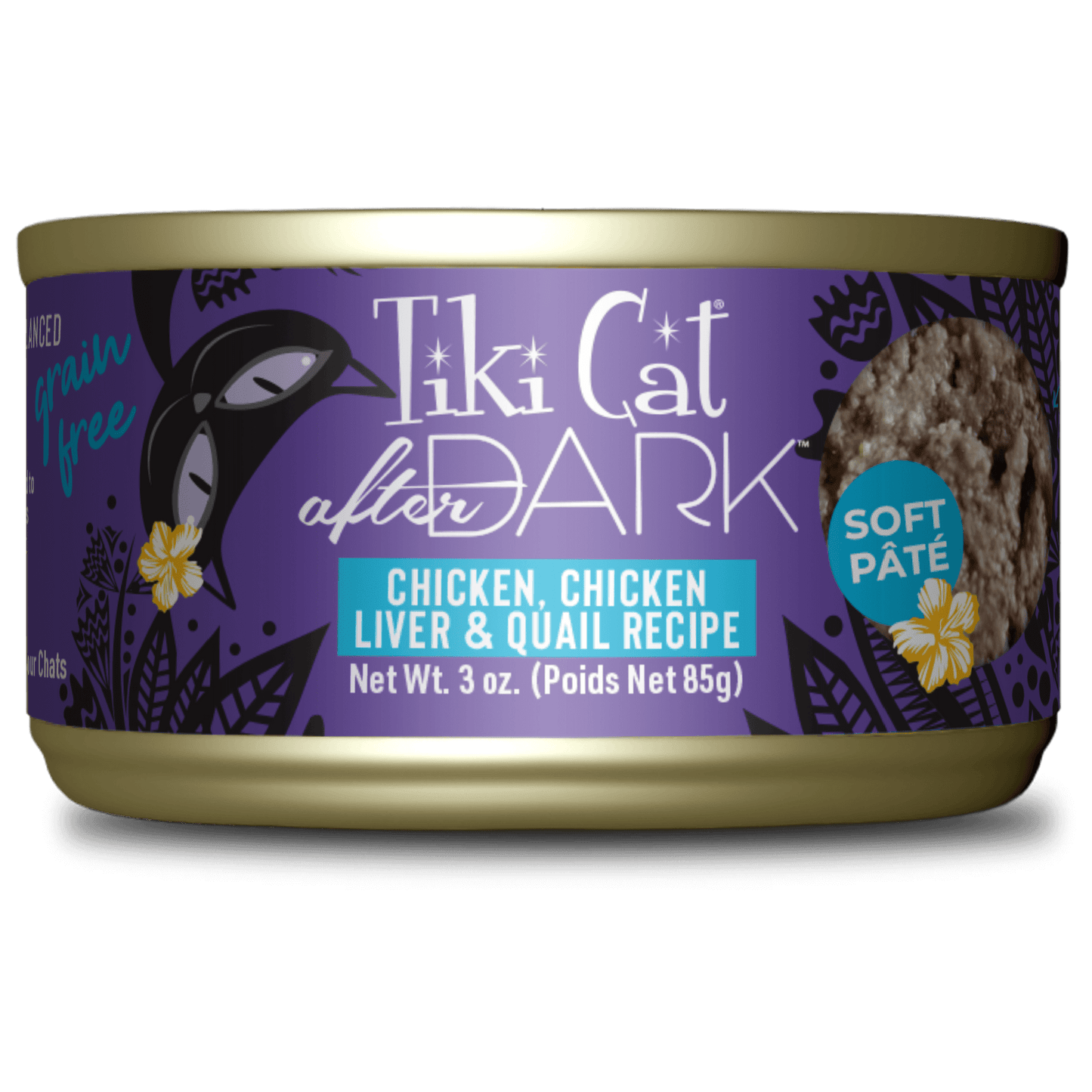 Tiki Cat® After Dark™ Soft Paté Chicken, Chicken Liver & Quail Recipe 3oz
