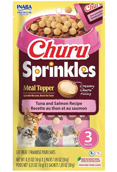 Churu Sprinkles Meal Topper Tuna and Salmon Recipe
