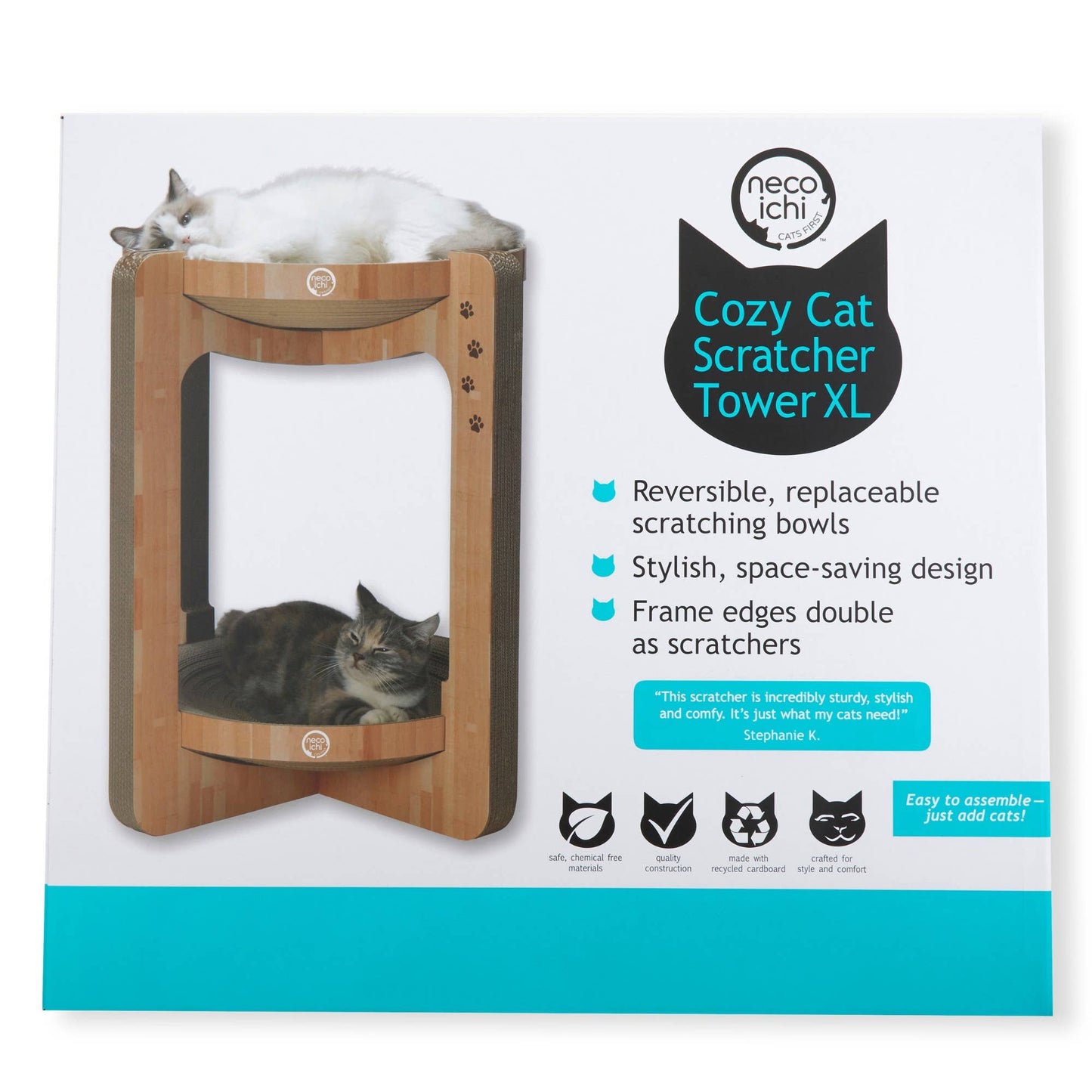 Cozy Cat Scratcher Tower XL (Oak)