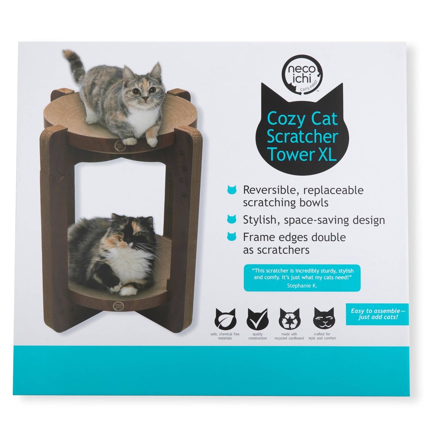 Cozy Cat Scratcher Tower XL (Dark Cherry)