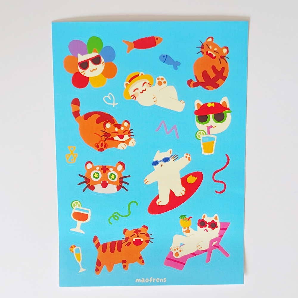 Maofrens Vacation Sticker Sheet