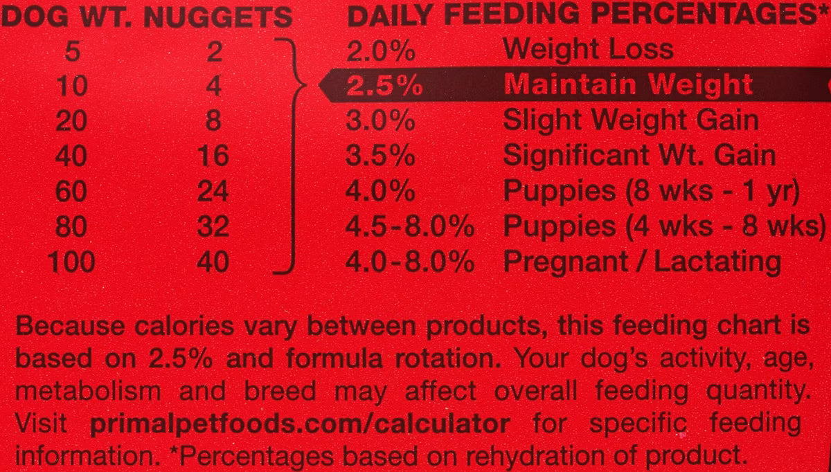 Primal Venison Nuggets Grain-Free Raw Freeze-Dried Dog Food, 14-oz bag