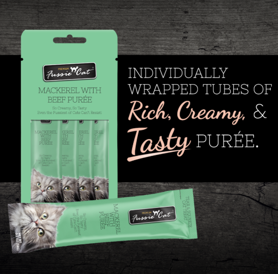 Fussie Cat Mackerel w/ Beef Purées