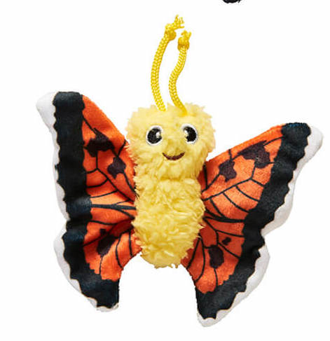 LOVE THE EARTH BUTTERFLY ASSORTED 4" CAT TOY