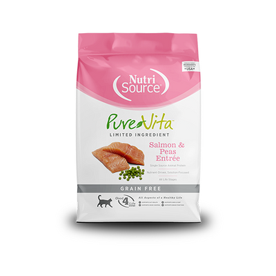 Nutri Source Pure Vita Grain Free Salmon & Peas Entrée Limited Ingredient Cat Food