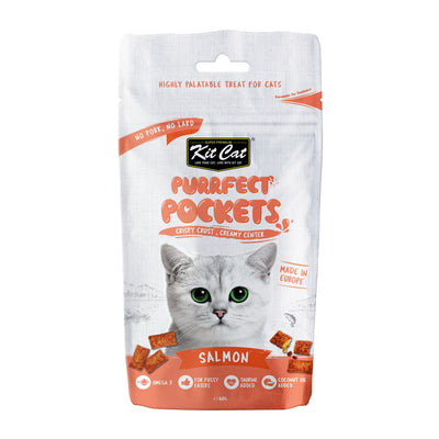 Purrfect Pockets Salmon Cat Treat, 60g