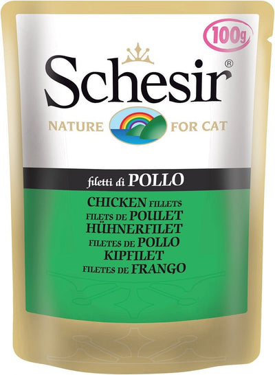 Schesir Chicken Fillets in Jelly Pouch, 100g