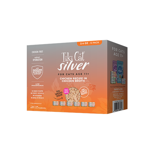 Tiki Cat® Silver™ Senior Whole Foods with Chicken Recipe in Chicken Broth