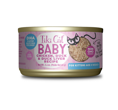 Tiki Cat® Baby Whole Foods Chicken, Duck & Duck Liver Recipe