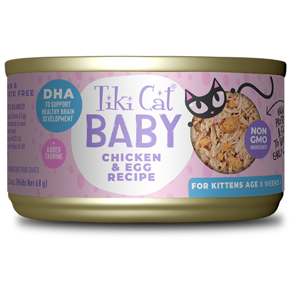 Tiki Cat® Baby Kitten Whole Foods with Chicken & Egg Recipe, 2.4oz