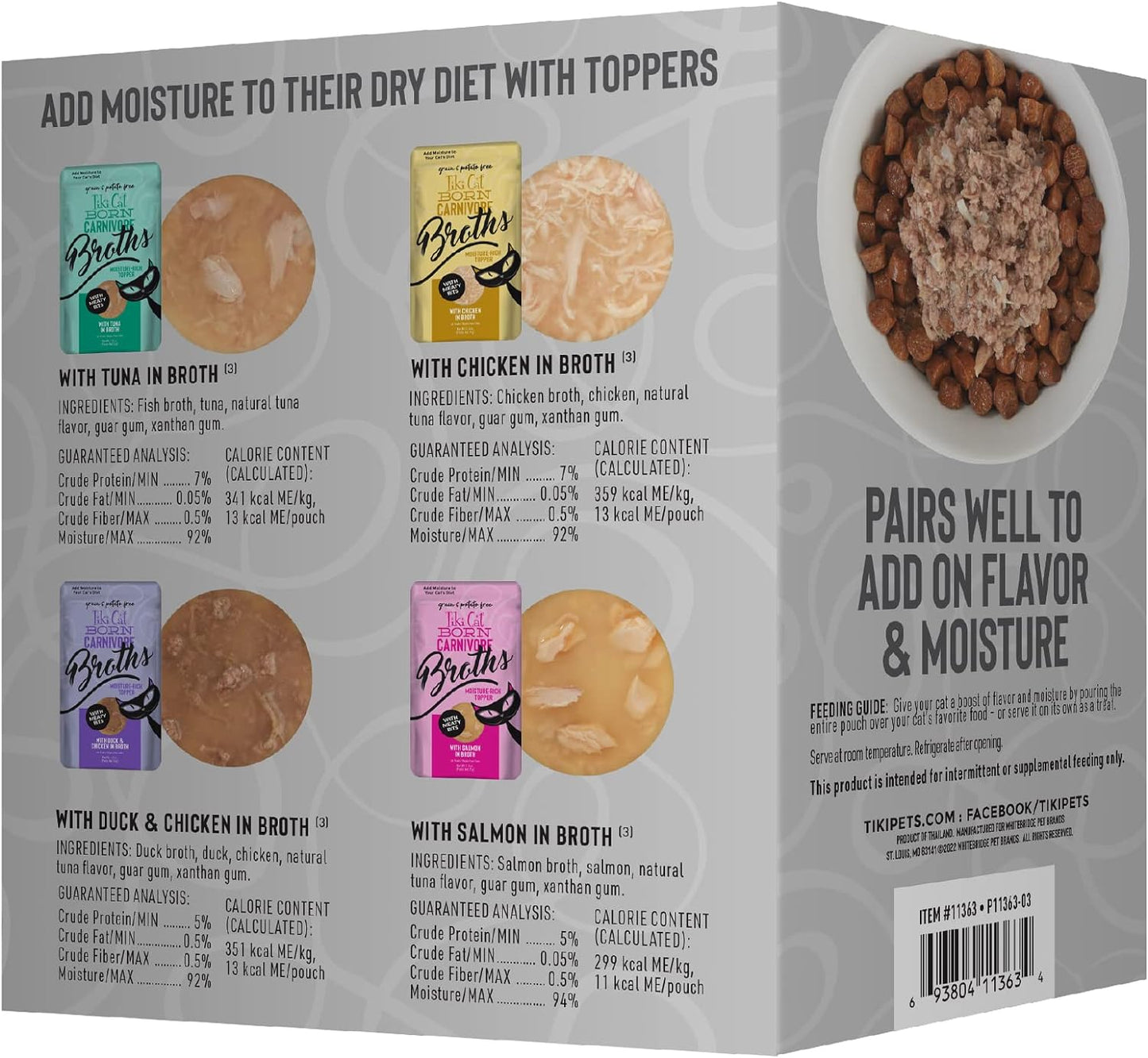 Tiki Cat® Broths Variety Pack, 1.3oz (12 ct)