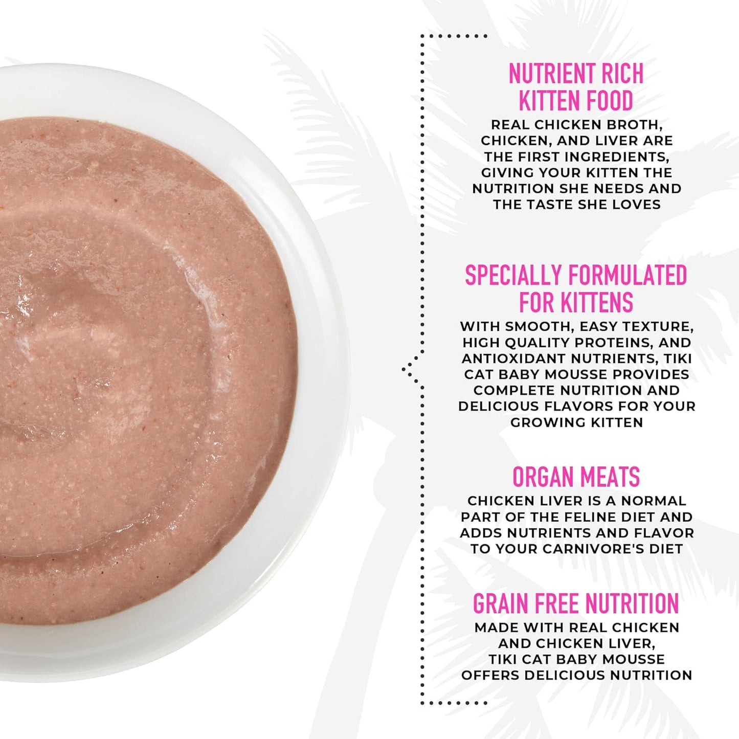 Tiki Cat® Velvet Mousse™ Baby Mousse with Chicken & Chicken Liver in Broth, 2.4oz