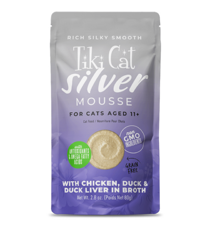 Tiki Cat® Silver™ Mousse with Chicken, Duck & Duck Liver in Broth