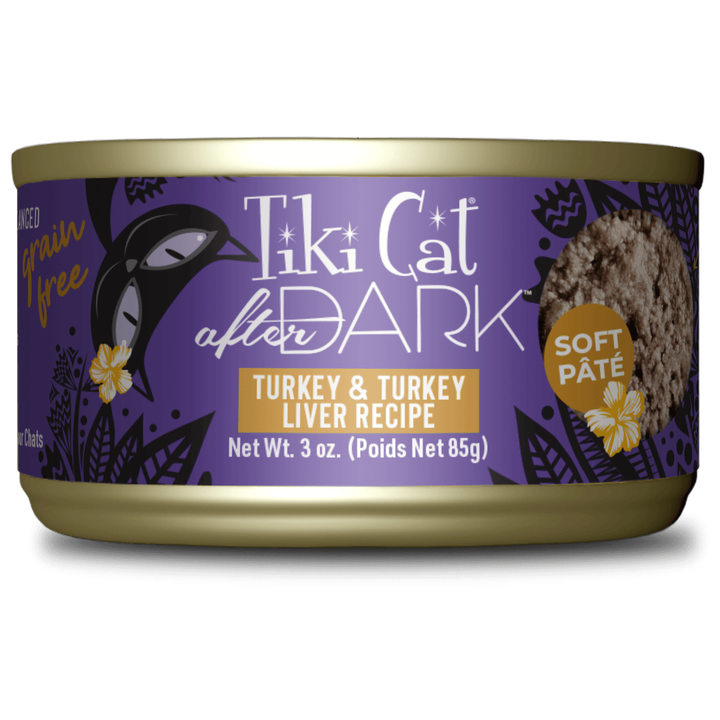 Tiki Cat® After Dark™ Soft Paté Turkey & Turkey Liver Recipe, 3oz