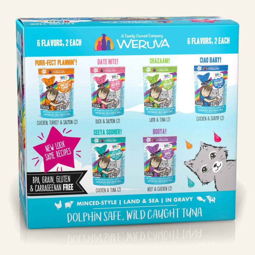 Weruva BFF Potluck O' Pouches Variety Pack, 2.8oz (12ct)