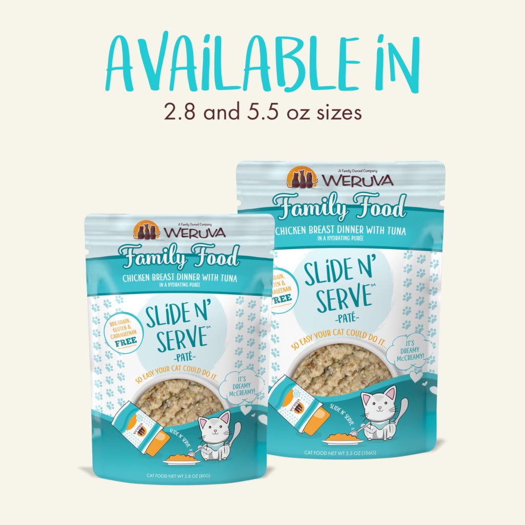 Weruva Family Food Chicken Breast Dinner with Tuna - Slide N' Serve Paté (2 sizes)