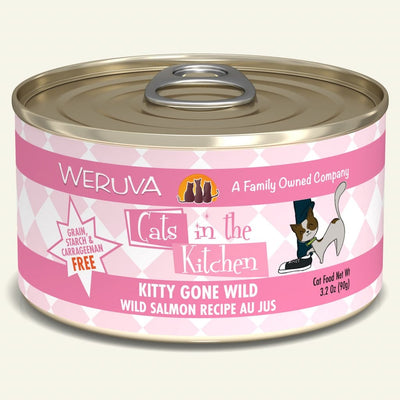 Weruva Kitty Gone Wild Wild Salmon Recipe Au Jus (3 sizes)