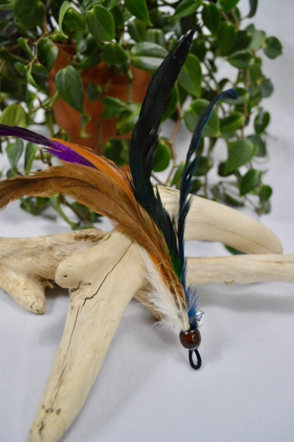 Multicolour Rooster Feather Rod Attachment