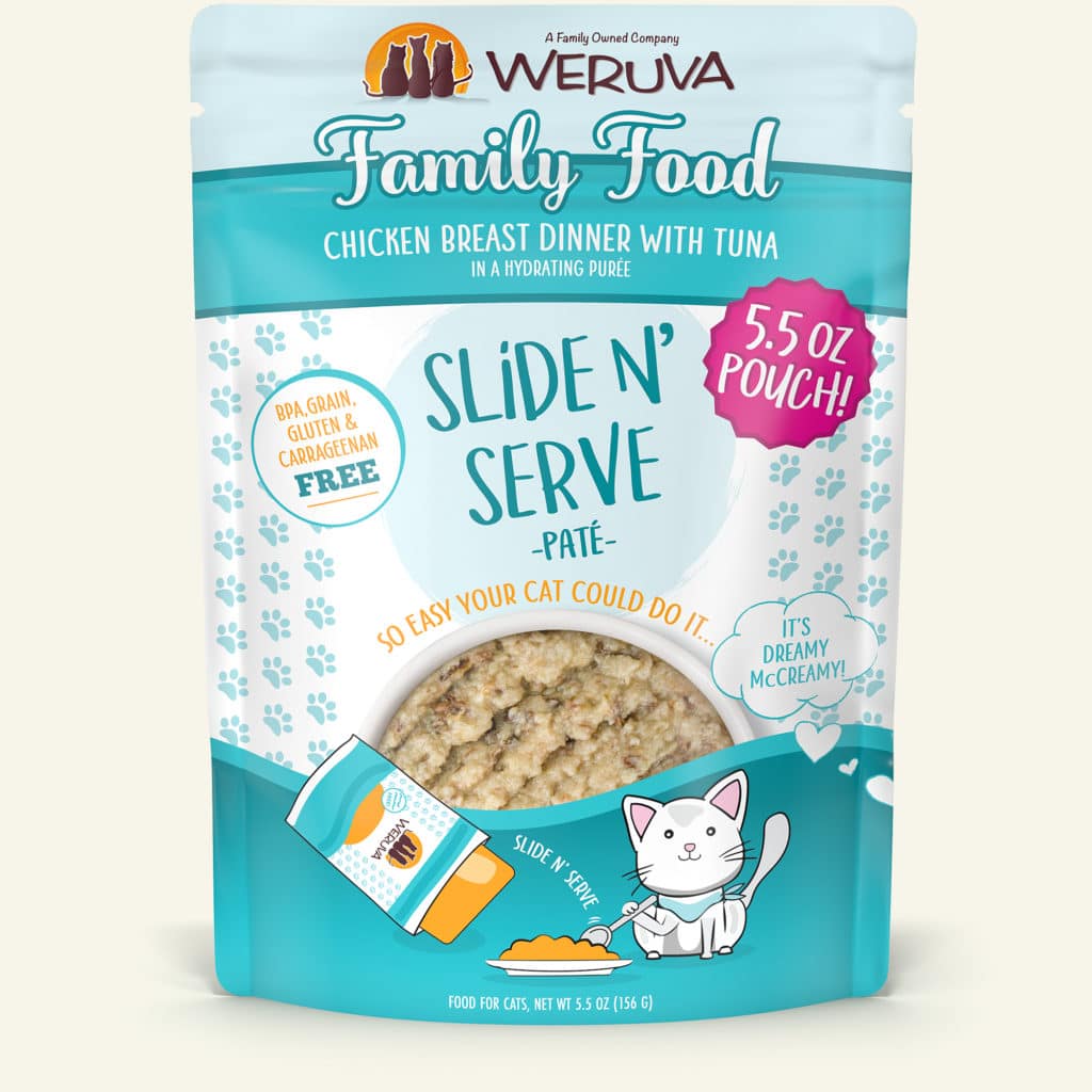 Weruva Family Food Chicken Breast Dinner with Tuna - Slide N' Serve Paté (2 sizes)