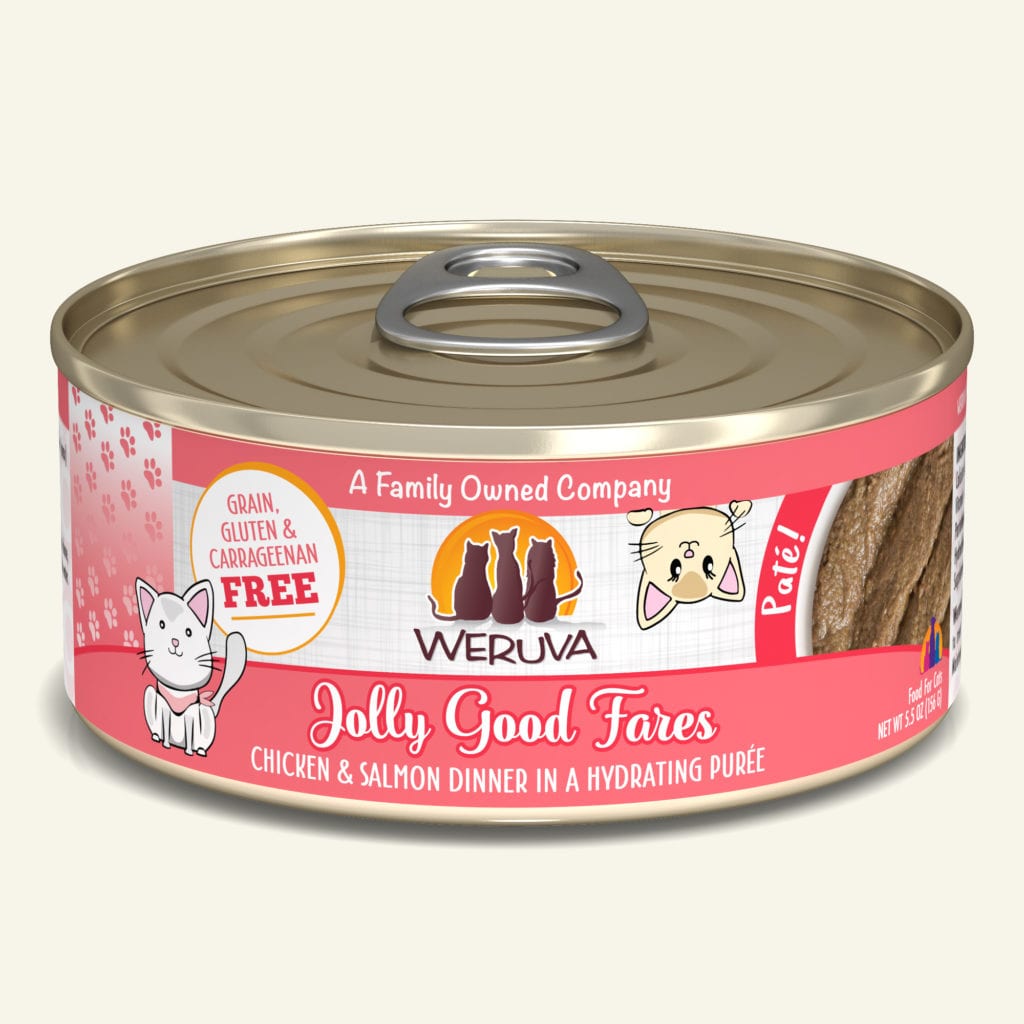 Weruva Jolly Good Fares Chicken & Salmon Dinner Paté (2 sizes)