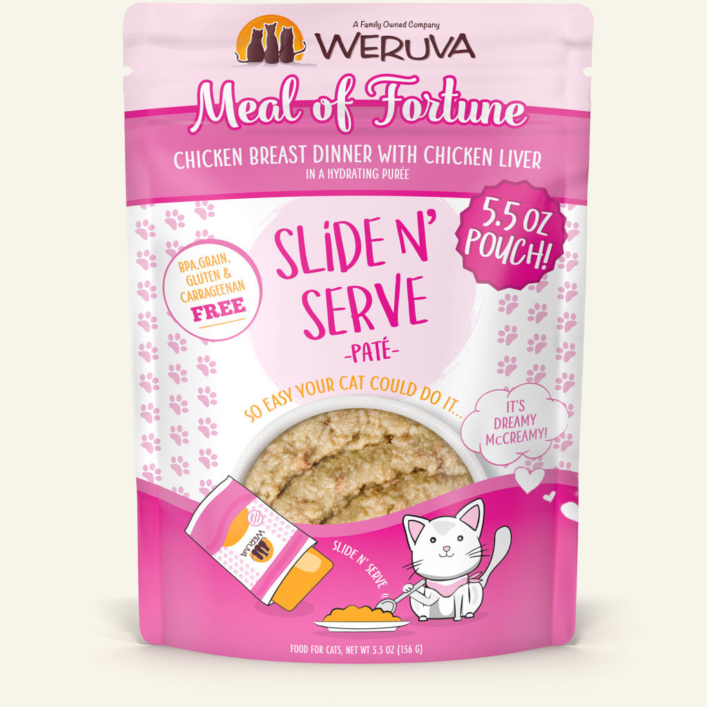Weruva Meal of Fortune Chicken Breast Dinner With Chicken Liver - Slide N' Serve Paté (2 sizes)
