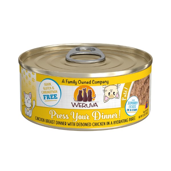 Weruva Press Your Dinner! Chicken Breast Dinner with Deboned Chicken Paté (2 sizes)