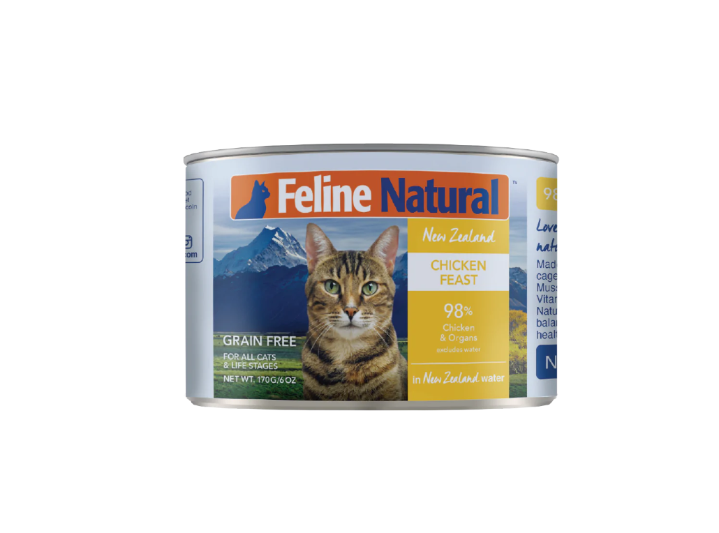 Feline Natural Cat Can Chicken Feast 6 oz