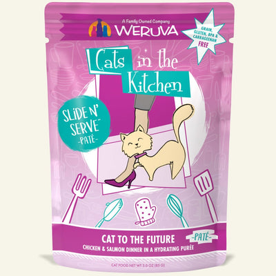 Weruva Cat to The Future Chicken & Salmon Dinner - Slide N' Serve Paté, 3oz