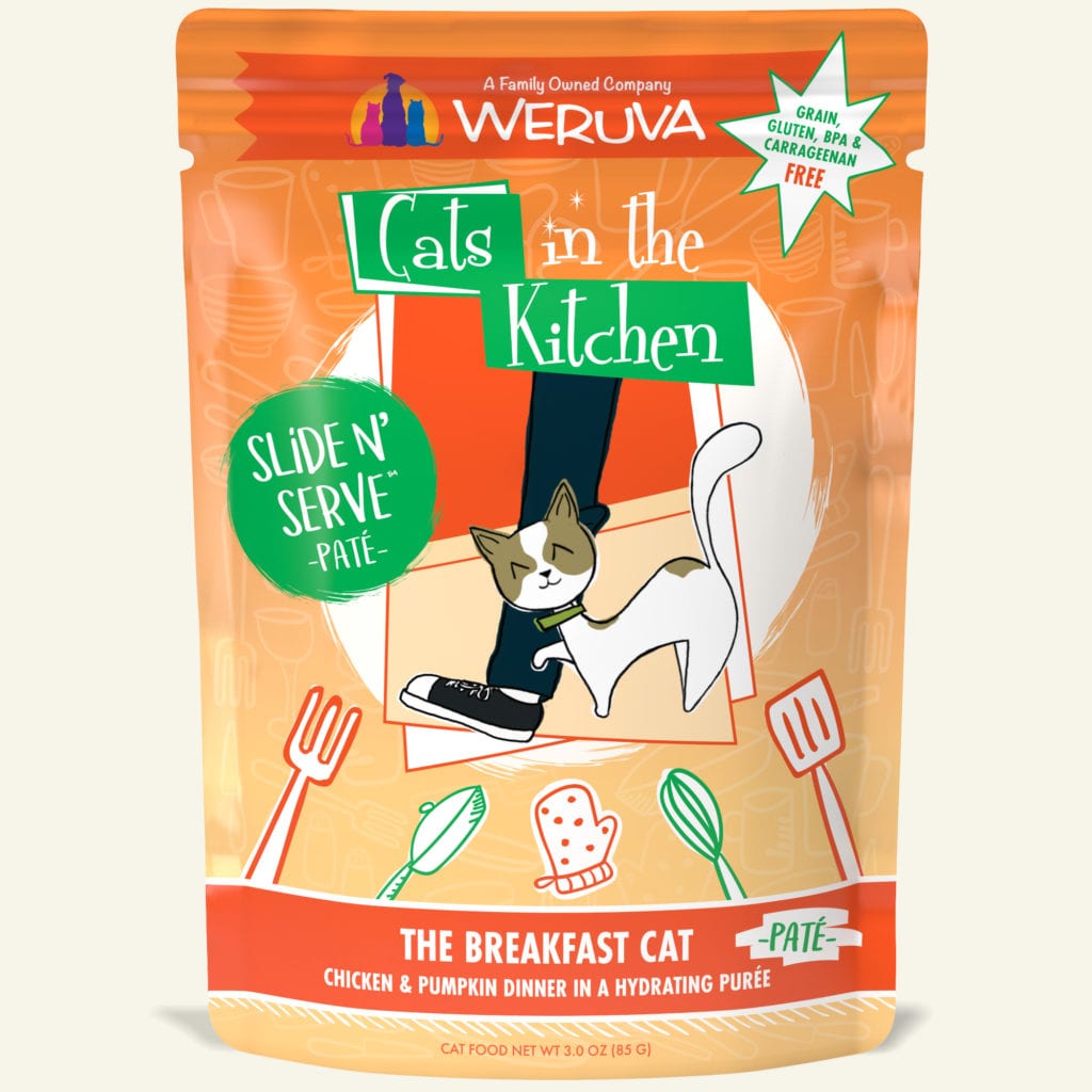 Weruva The Breakfast Cat Chicken & Pumpkin Dinner - Slide N' Serve Paté, 3oz
