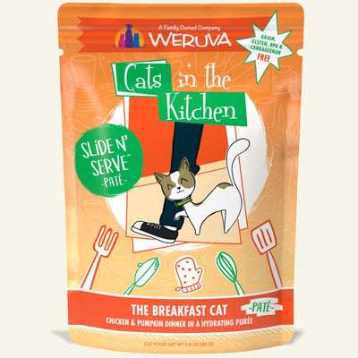 Weruva The Breakfast Cat Chicken & Pumpkin Dinner - Slide N' Serve Paté, 3oz