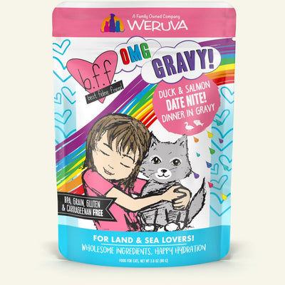 Weruva BFF Duck & Salmon Date Nite! Dinner in Gravy, 2.8oz
