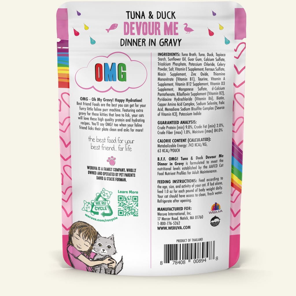 Weruva BFF Tuna & Duck Devour Me Dinner in Gravy, 3oz