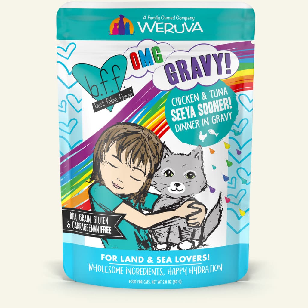Weruva BFF Chicken & Tuna Seeya Sooner! Dinner in Gravy, 2.8oz