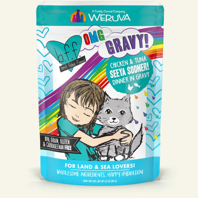 Weruva BFF Chicken & Tuna Seeya Sooner! Dinner in Gravy, 2.8oz