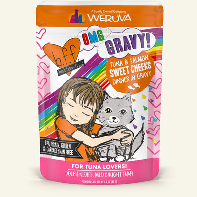 Weruva BFF Tuna & Salmon Sweet Cheeks Dinner in Gravy, 3oz