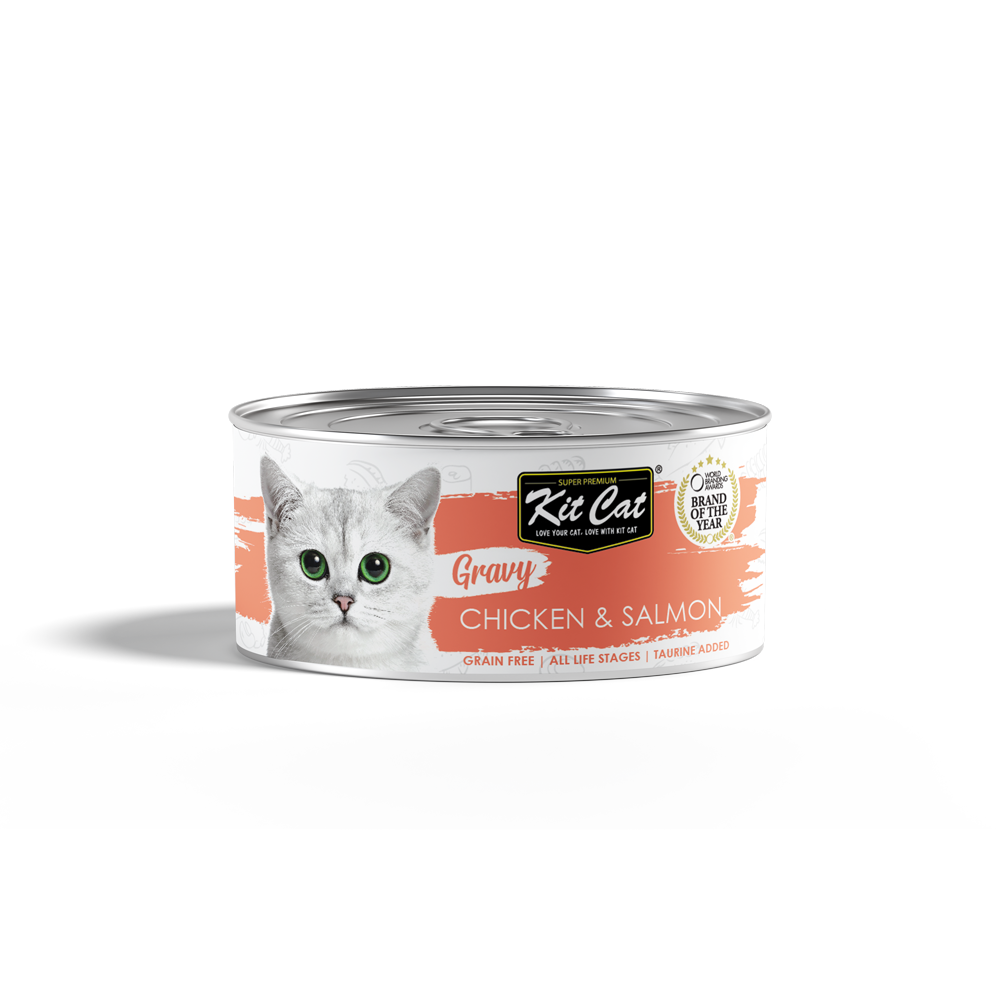 Chicken & Salmon - Gravy Canned Food