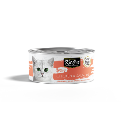 Chicken & Salmon - Gravy Canned Food