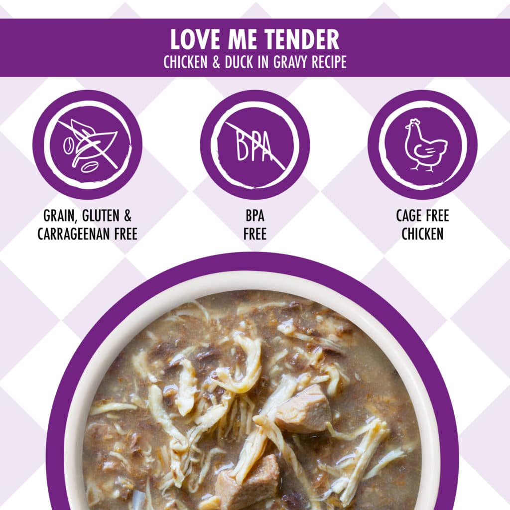 Weruva Love Me Tender - Chicken & Duck in Gravy Recipe, 3oz