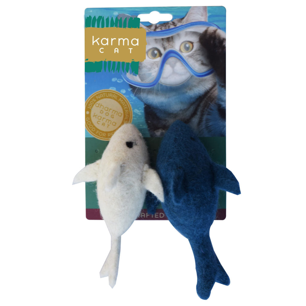Wool Felt Dolphins (2 pack)