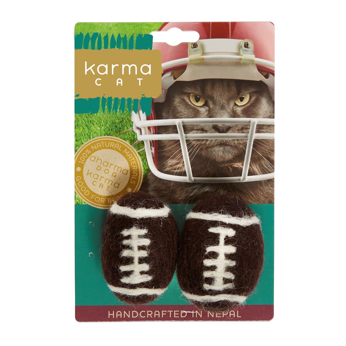 Wool Felt Football (2 pack)