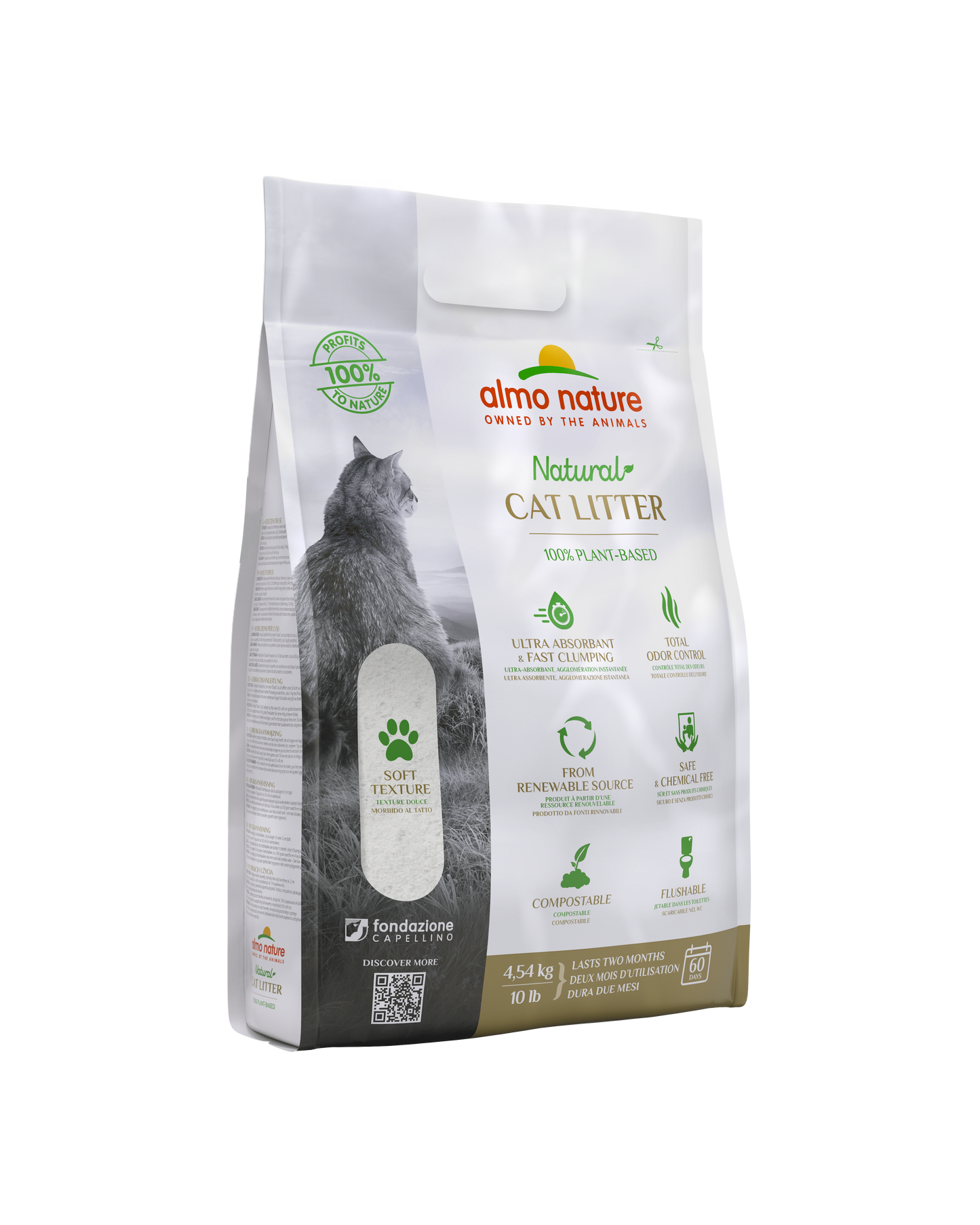 Almo Nature - Clumping Vegetable Fiber Litter