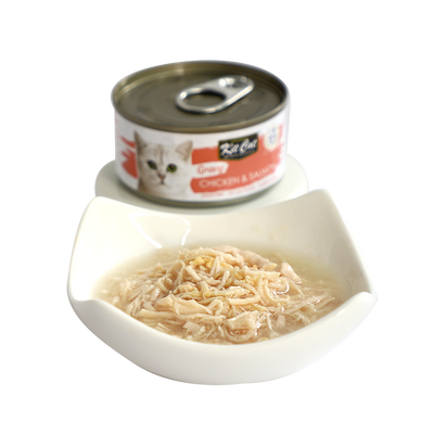 Chicken & Salmon - Gravy Canned Food