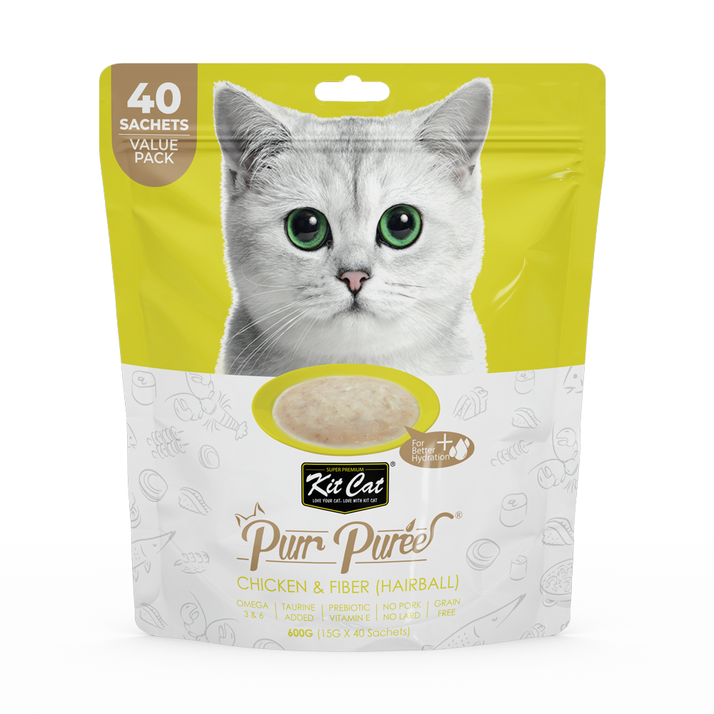 Chicken And Fiber (Hairball) Puree