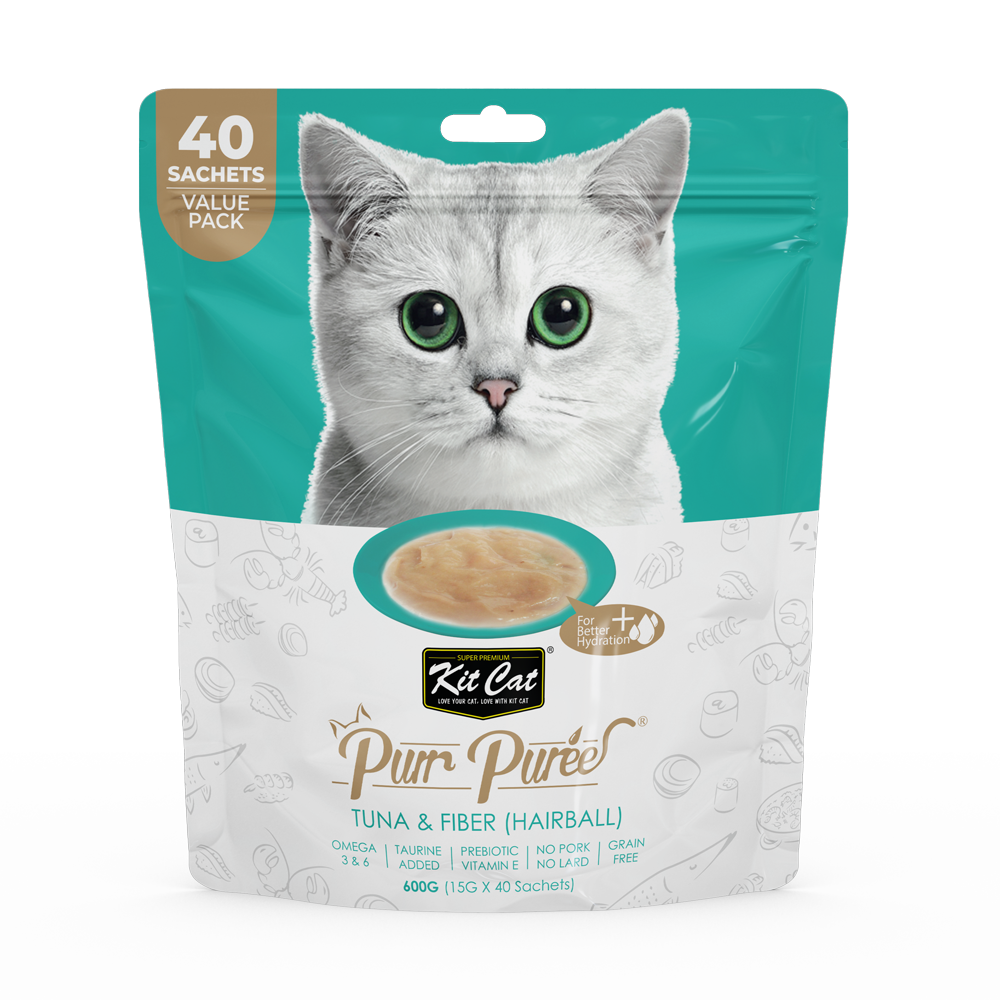 Tuna And Fiber (Hairball) Puree