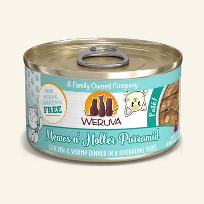 Weruva Meows n' Holler Purramid Chicken & Shrimp Dinner Paté (2 sizes)