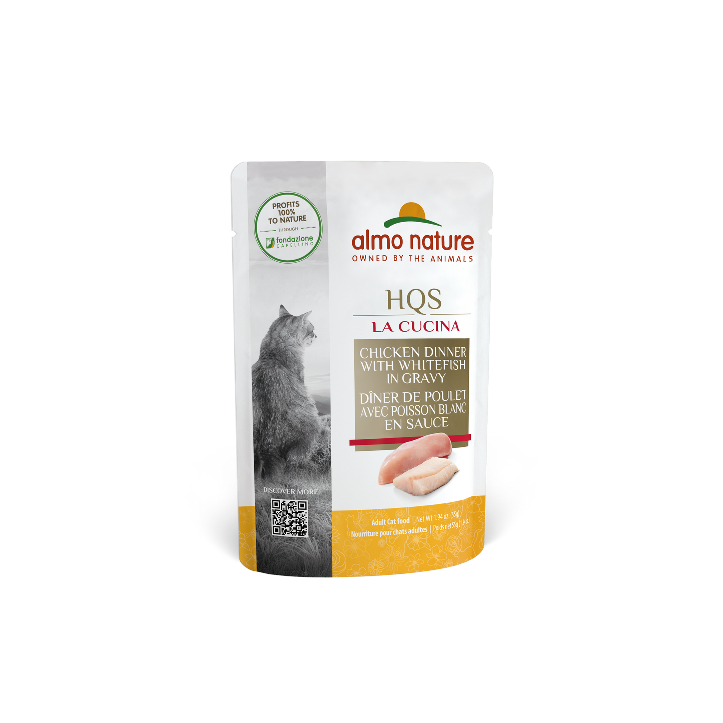 Almo Nature La Cucina - Chicken Dinner with Whitefish in Gravy, 1.94oz