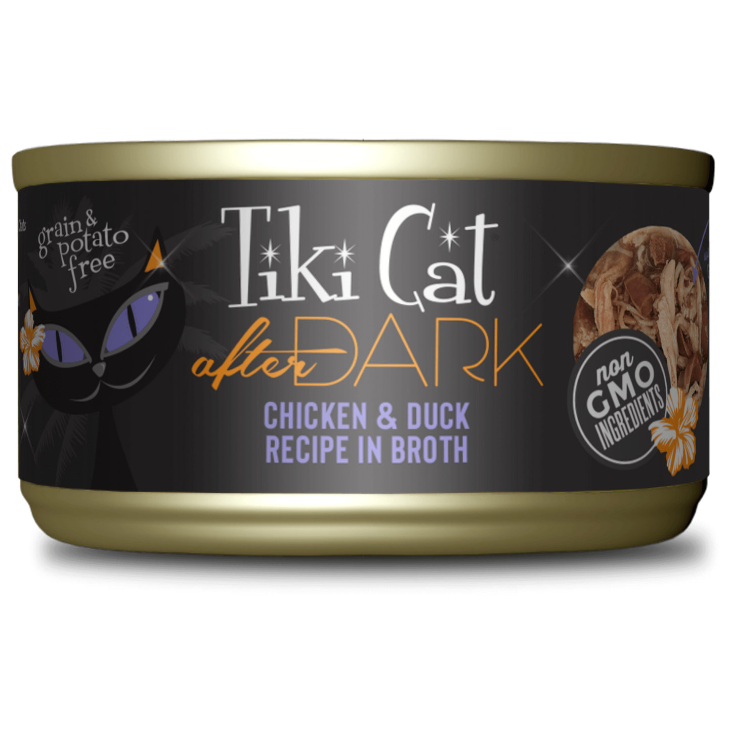 Tiki Cat® After Dark™ Chicken & Duck Recipe in Broth