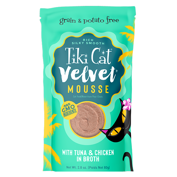 Tiki Cat® Velvet Mousse™ Tuna & Chicken in Broth, 2.8oz