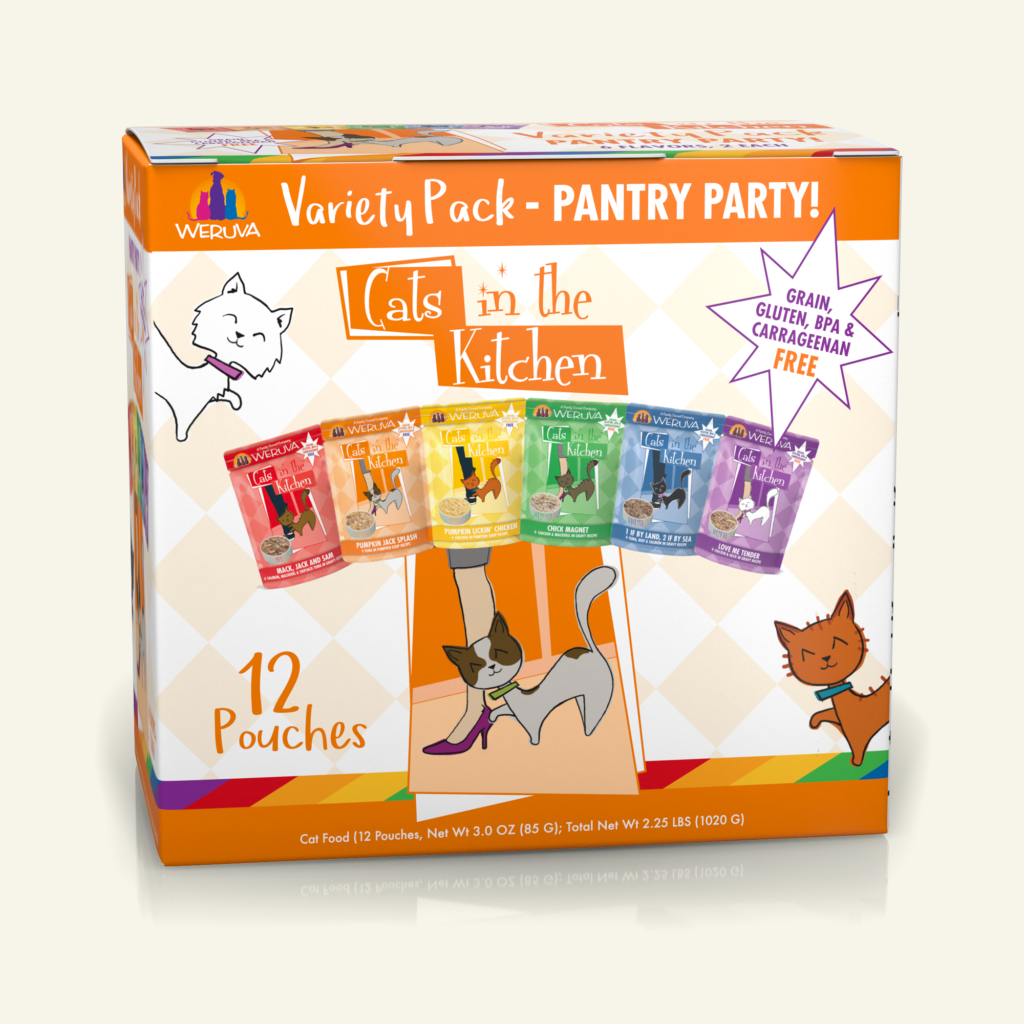 Weruva Cats in the Kitchen Pouch Variety Pack - Pantry Party! 3oz (12 pack)