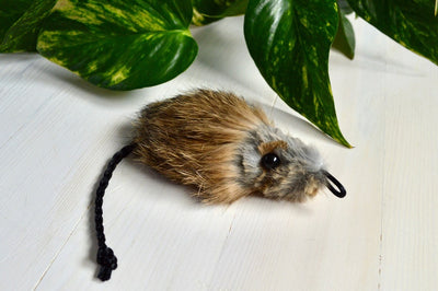 Rabbit Fur Catnip Mouse Rod Attachment
